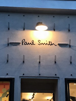 Paul Smith Logo auf Berliner Geschäft.