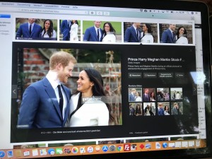 Meghan und Harry vom Labtop fotografiert