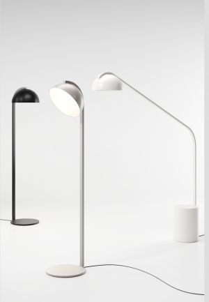 Foto: Kettal. Lampe Half Dome Outdoor Lampe Bald Dome von Kettle in grau, schwarz und weiss.