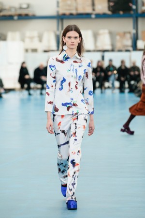 Arthur Arbesser Winter 2020/21 Look von Arthur Arbesser Winter 2020/21 mit Pastell Muster