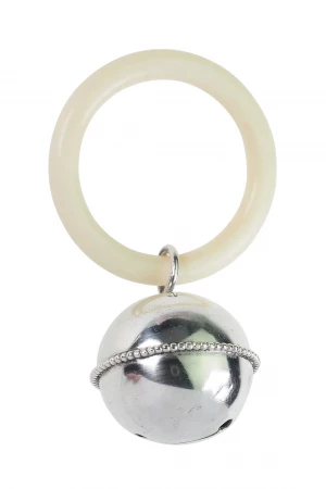 Babyrassel mit Beißring – Silber
Kunststoff
Art déco – Deutschland 1920er Jahre